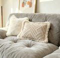Oversized Fluffy Cloud Curved Sectional Sofa | Cozy Boucle Modular Couch for Living Room